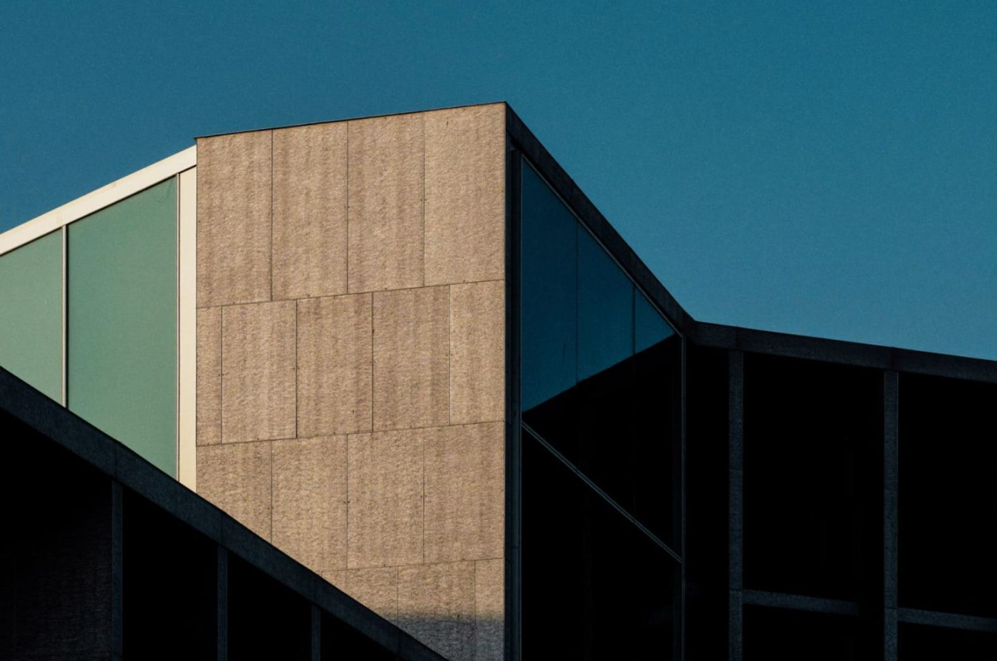 Completed building facade